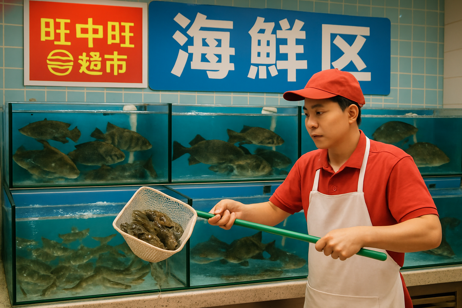 水产海鲜区