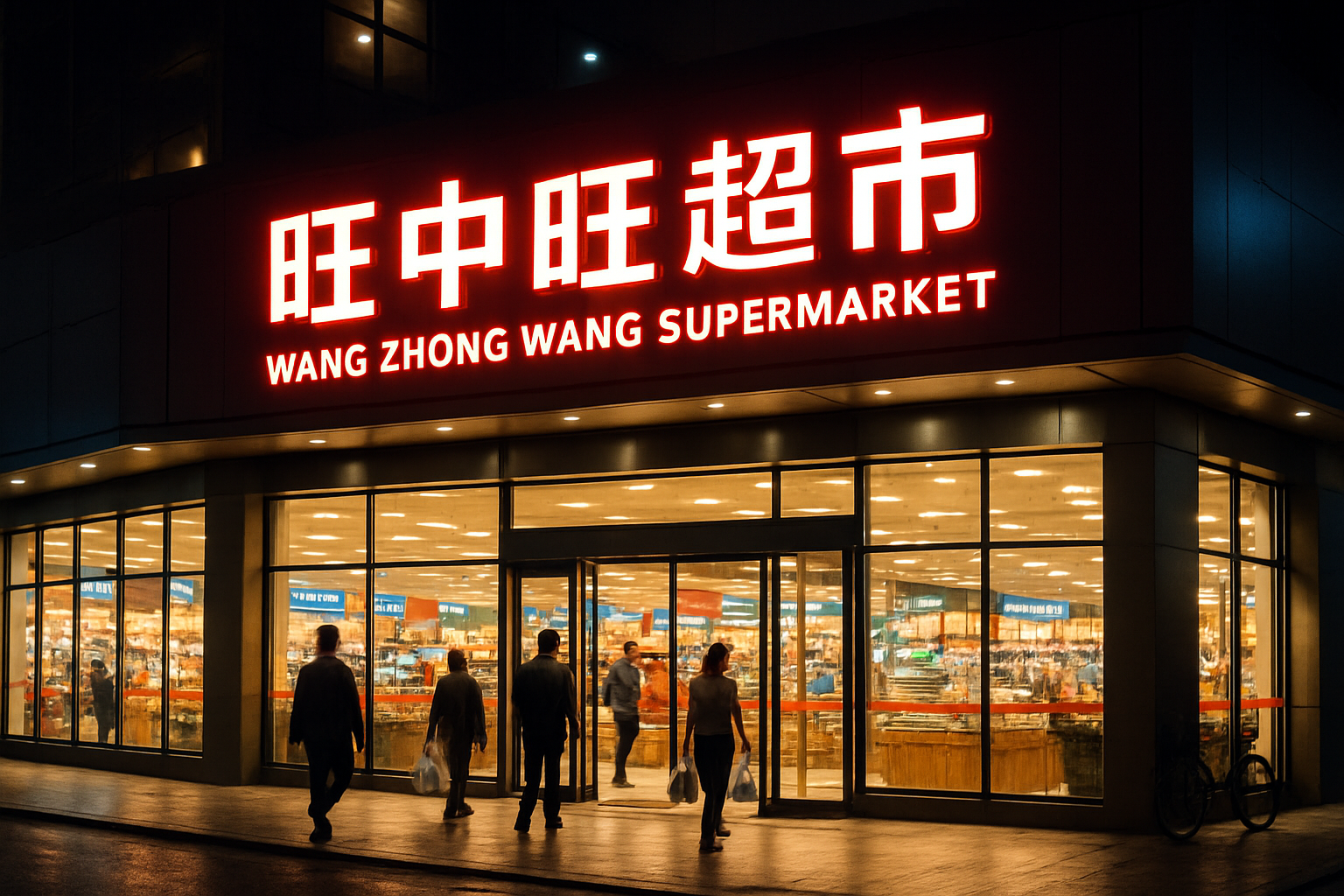 旺中旺综合型超市外观